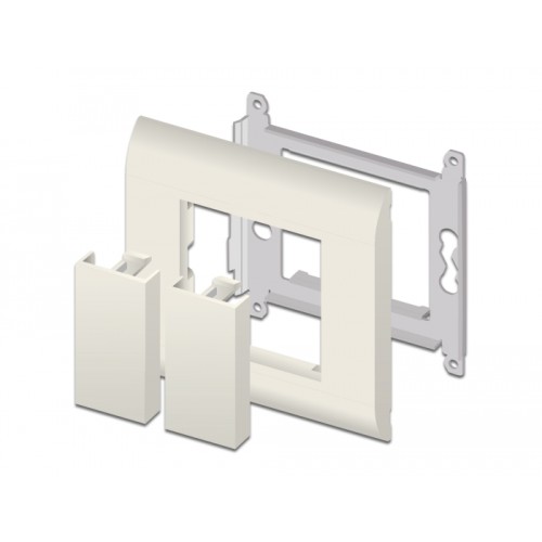Delock Easy 45 Module Cover Plate 45 x 22.5 mm 10 pieces white