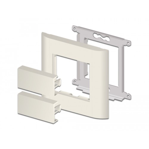 Delock Easy 45 Module Cover Plate 45 x 22.5 mm 10 pieces white