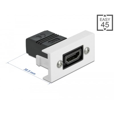 Delock Easy 45 HDMI Module straight 22.5 x 45 mm