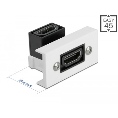 Delock Easy 45 HDMI Module angled 90° 22.5 x 45 mm