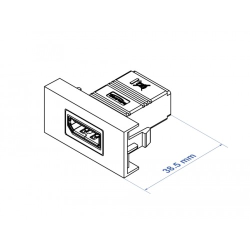 Delock Easy 45 DisplayPort Module straight 22.5 x 45 mm