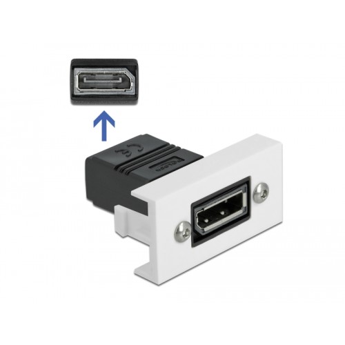 Delock Easy 45 DisplayPort Module straight 22.5 x 45 mm