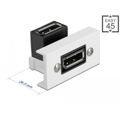 Delock Easy 45 DisplayPort Module angled 90° 22.5 x 45 mm