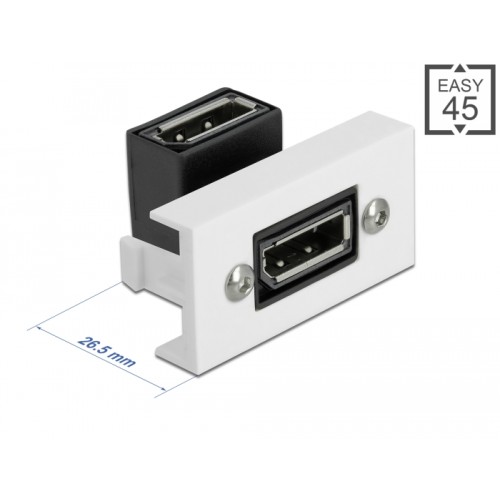 Delock Easy 45 DisplayPort Module angled 90° 22.5 x 45 mm