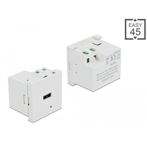 Delock Easy 45 USB Charging Port Module 1 x USB Type-A