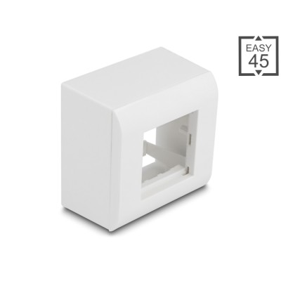 Delock Easy 45 Surface-mounted Housing 82 x 82 mm, white