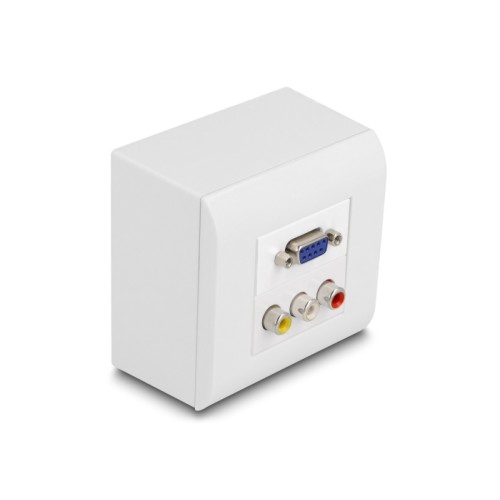 Delock Easy 45 Surface-mounted Housing 82 x 82 mm, white
