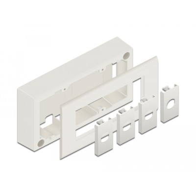 Delock Easy 45 Surface-mounted Housing 152 x 82 mm, white 2