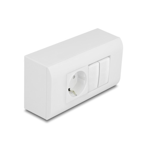 Delock Easy 45 Surface-mounted Housing 152 x 82 mm, white