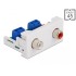 Delock Easy 45 Module 2 x RCA female port 22.5 x 45 mm