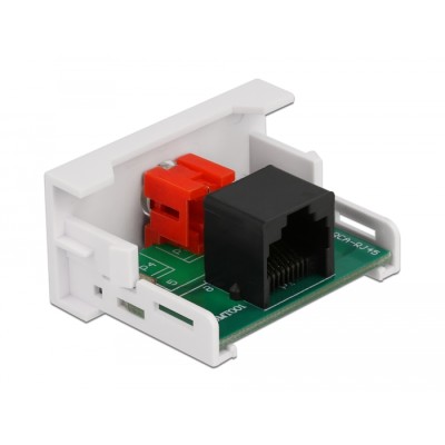 Delock Easy 45 Module RCA female to RJ45 female port 22.5 x 45 mm 2