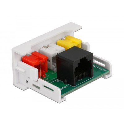 Delock Easy 45 Module 3 x RCA female to RJ45 female port 22.5 x 45 mm 2