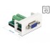 Delock Easy 45 Module VGA female to Terminal Block 22.5 x 45 mm