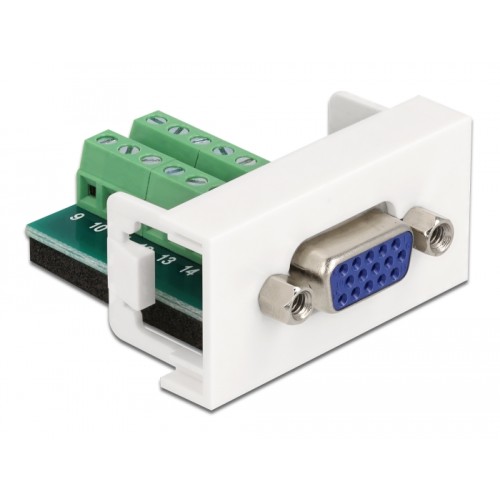 Delock Easy 45 Module VGA female to Terminal Block 22.5 x 45 mm