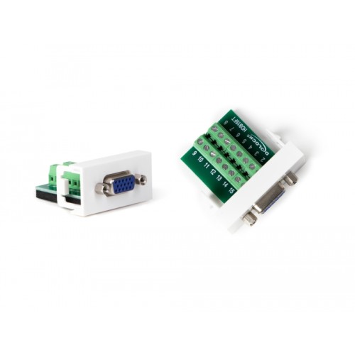 Delock Easy 45 Module VGA female to Terminal Block 22.5 x 45 mm