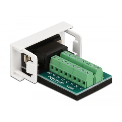 Delock Easy 45 Module VGA male to Terminal Block 22.5 x 45 mm 2