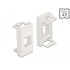 Delock Easy 45 Module Keystone Holder 22.5 x 45 mm, white