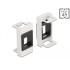 Delock Easy 45 Module Keystone Holder 22.5 x 45 mm, white / black