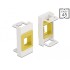 Delock Easy 45 Module Keystone Holder 22.5 x 45 mm, white / yellow
