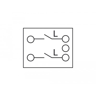 Delock Easy 45 1-gang Switch 2-pole 1-way 45 x 45 mm, white 2