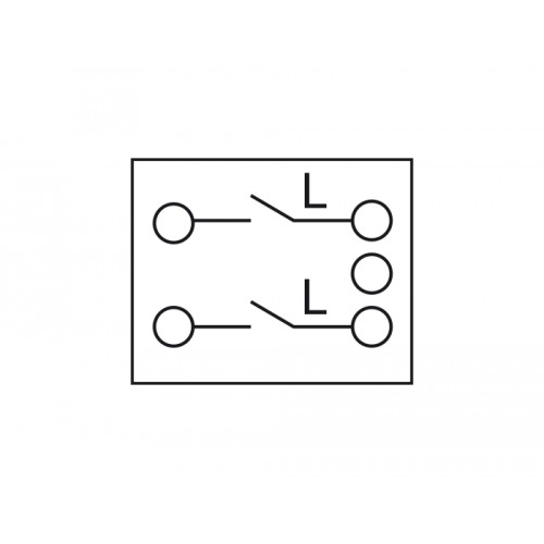 Delock Easy 45 1-gang Switch 2-pole 1-way 45 x 45 mm, white