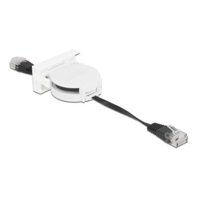 Delock Easy 45 Module Network Retractable Cable RJ45 Cat.5e black 2