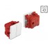 Delock Easy 45 2-gang Switch 1-pole 1-way 45 x 45 mm, white