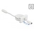 Delock Easy 45 Module Power Retractable Cable DC 5.5 x 2.1 mm female / female white