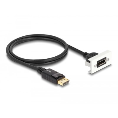 Delock Easy 45 DisplayPort 8K 30 Hz Module with pigtail, 22.5 x 45 mm 2