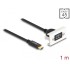 Delock Easy 45 Module SuperSpeed USB 10 Gbps (USB 3.2 Gen 2) USB Type-A female to USB Type-C™ male with pigtail, 22,5 x 45 mm