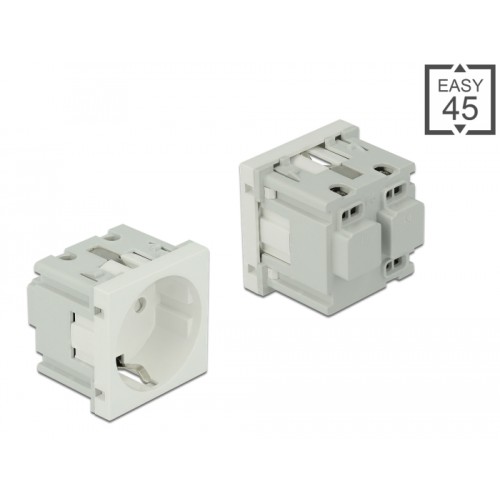 Delock Easy 45 Grounded Power Socket 45 x 45 mm