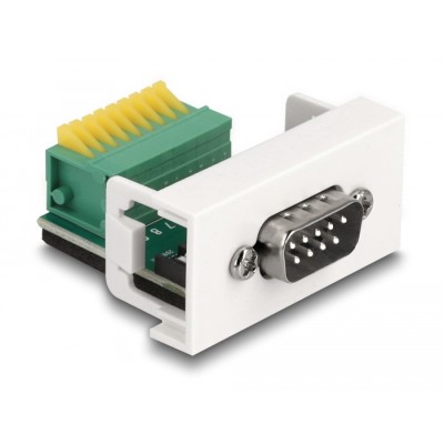 Delock Easy 45 Module D-Sub 9 pin male to 9 pin Terminal Block 22.5 x 45 mm 2