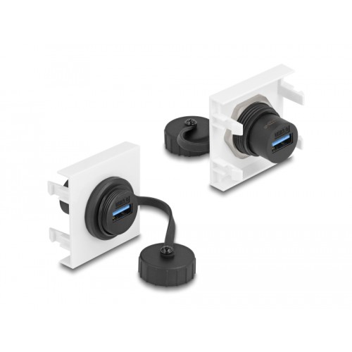 Delock Easy 45 Module SuperSpeed USB 5 Gbps (USB 3.2 Gen 1) USB Type-A female, 45 x 45 mm