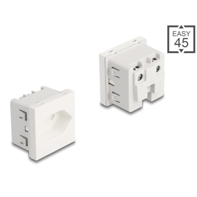 Delock Easy 45 Grounded Power Socket T13 Switzerland 45 x 45 mm