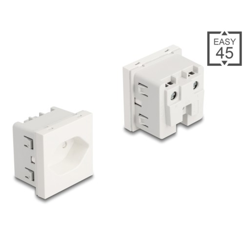 Delock Easy 45 Grounded Power Socket T13 Switzerland 45 x 45 mm