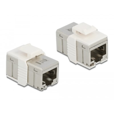 Adapter RJ45 jack to RJ45 jack compact Cat.6A metal