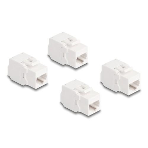 Delock Keystone Module RJ45 jack Cat.6A UTP 4 pieces