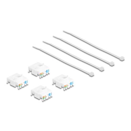 Delock Keystone Module RJ45 jack Cat.6A UTP 4 pieces