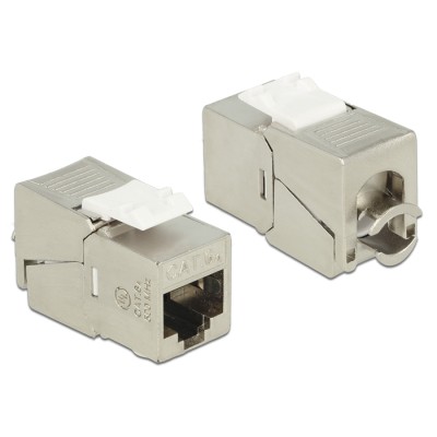 Delock Keystone Module RJ45 jack  LSA Cat.6A STP compact