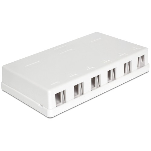 Delock Keystone Surface Mounted Box 6 Port