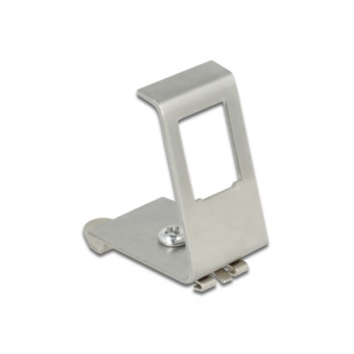Delock Keystone Metal Mounting 1 Port for DIN rail
