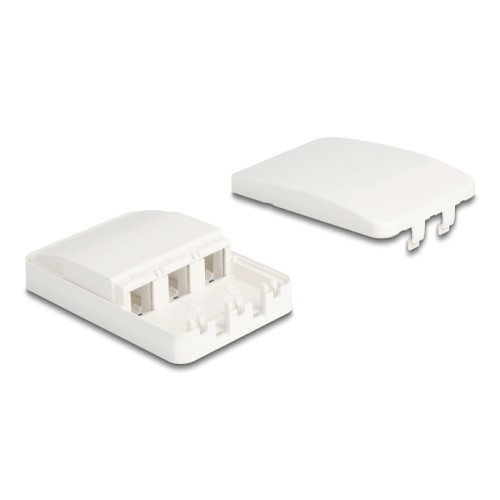 Delock Keystone Surface Mounted Box 3 Port closed