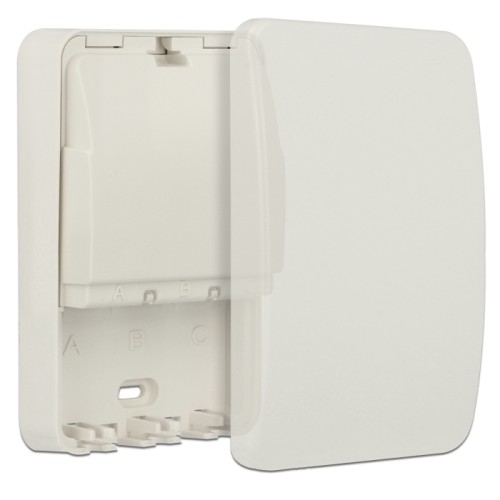 Delock Keystone Surface Mounted Box 3 Port closed