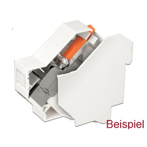 Delock Cover for Keystone DIN-rail mounting