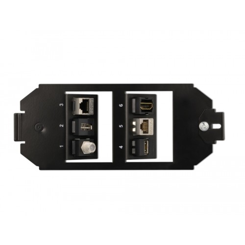 Delock Keystone Mounting 6 Port for floor tank