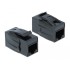 Delock Keystone Module RJ45 jack > RJ45 jack Cat.6A UTP black