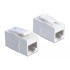 Delock Keystone Module RJ45 jack > RJ45 jack Cat.6A UTP white