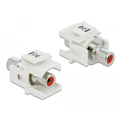 Delock Keystone Module RCA female  RCA female red / white