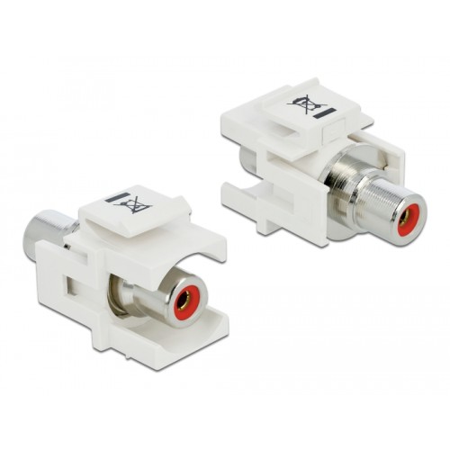 Delock Keystone Module RCA female  RCA female red / white