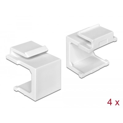 Delock Keystone cover white 4 pieces
